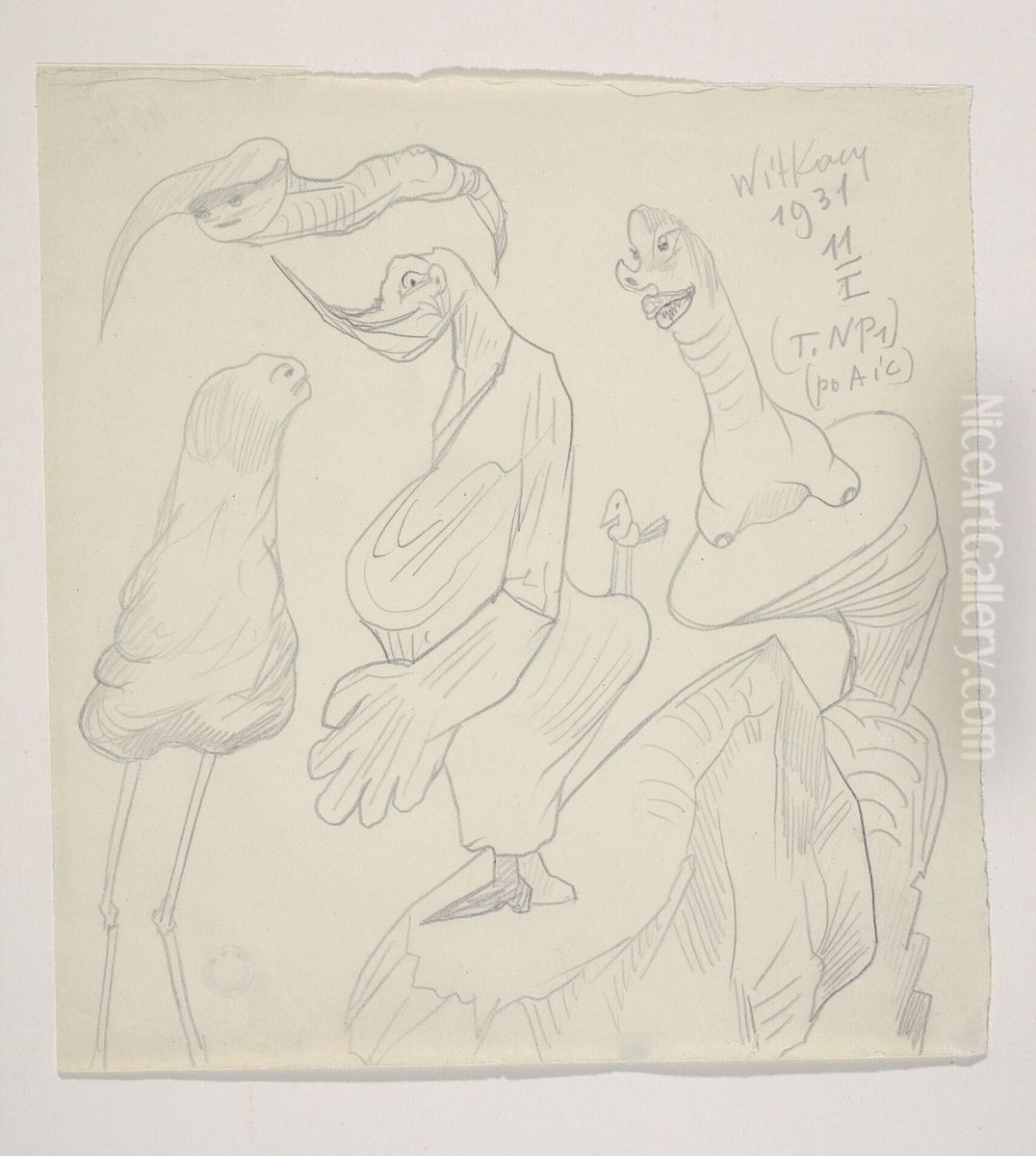 Bez tytulu Oil Painting by Stanislaw Ignacy Witkiewicz (Witkacy)