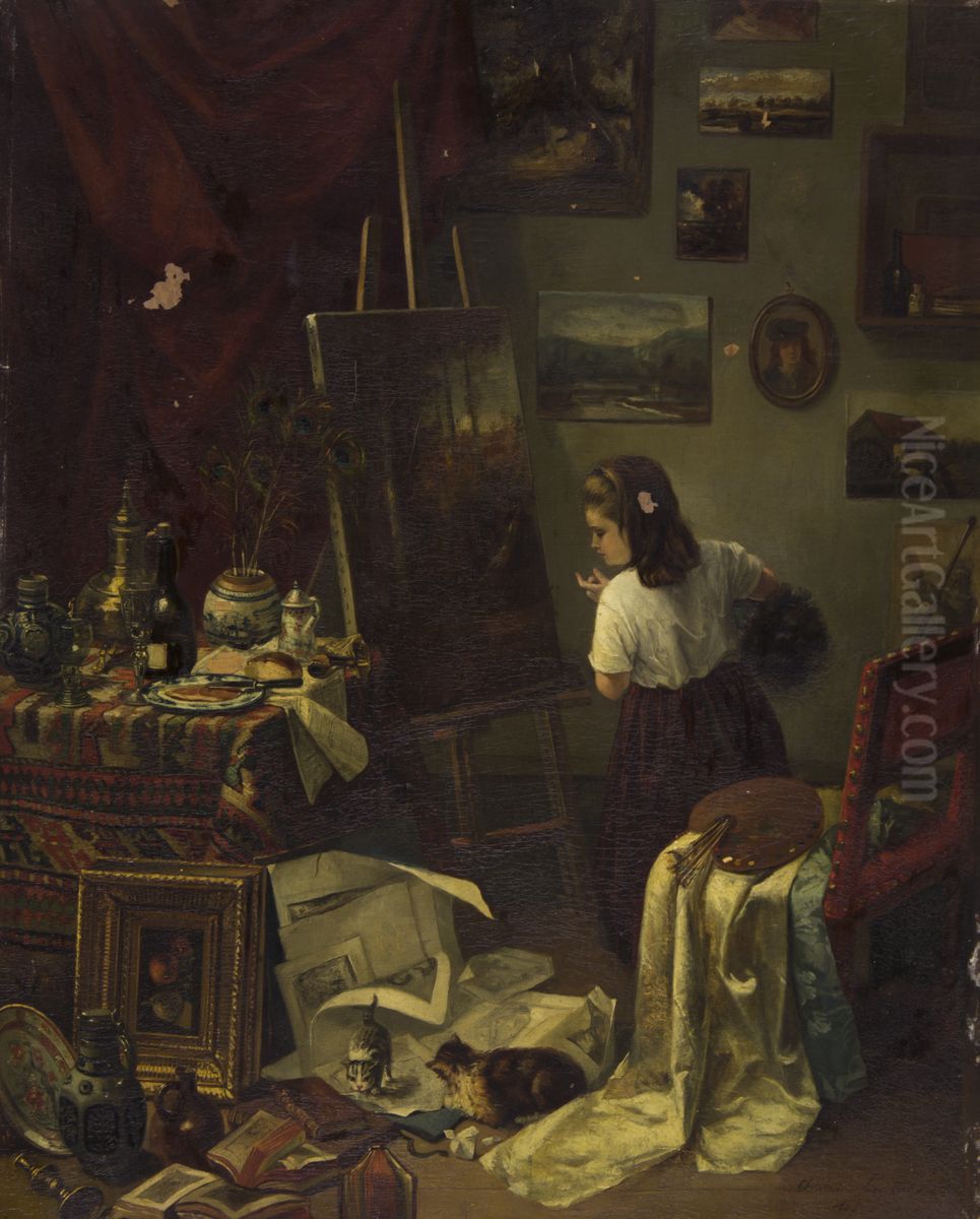 An Artist's Studio. Oil Painting by Vanderbilt Museum of Art