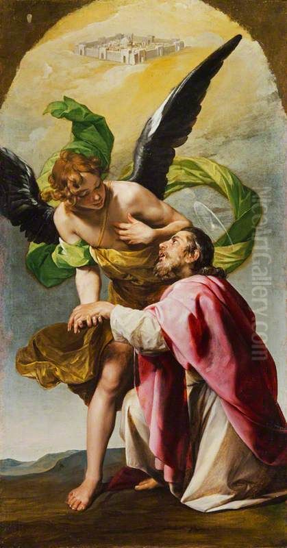 Saint John the Evangelist's Vision of Jerusalem Oil Painting by Alonso Cano