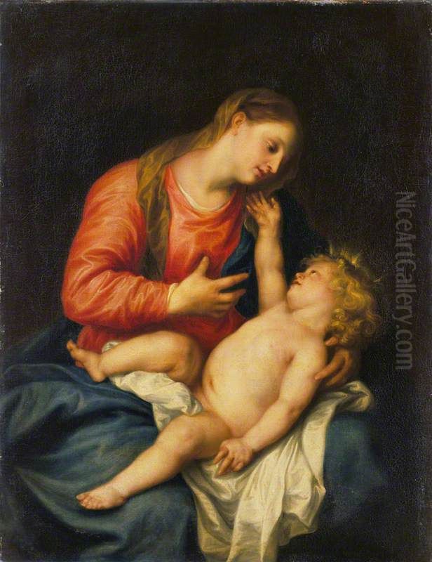 The Virgin and Child Oil Painting by Sir Anthony Van Dyck