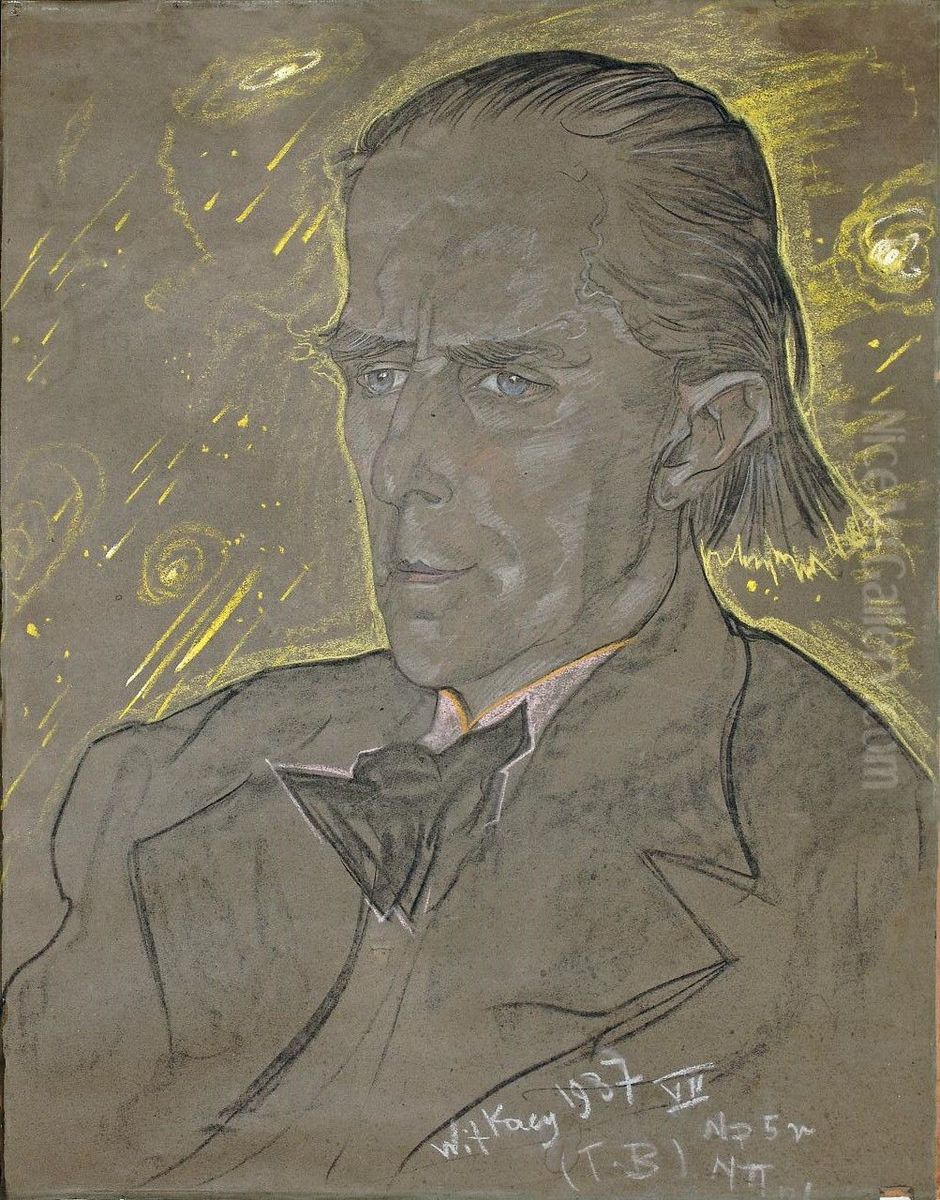 Portret Jerzego Gawlinskiego Oil Painting by Stanislaw Ignacy Witkiewicz (Witkacy)