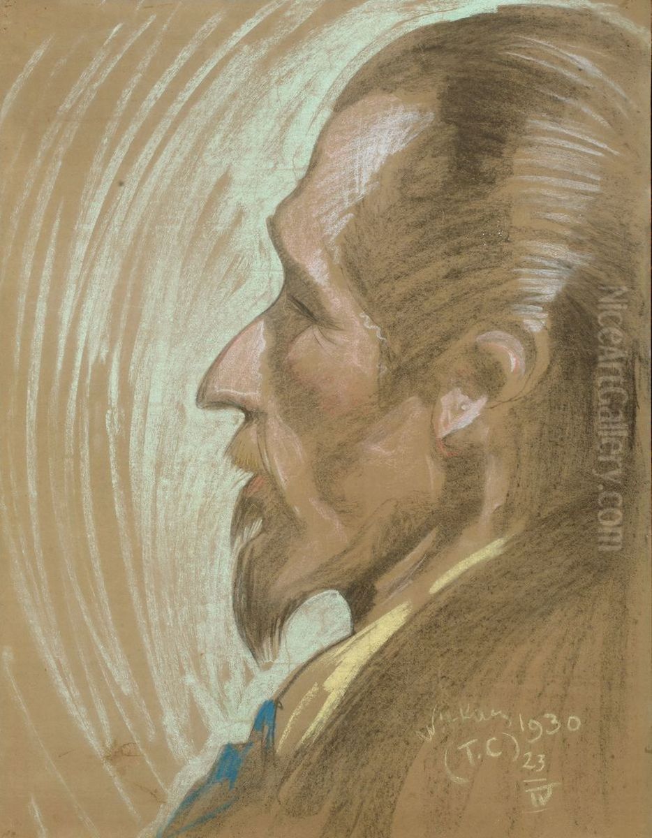 Portret Jozefa Fedorowicza Oil Painting by Stanislaw Ignacy Witkiewicz (Witkacy)