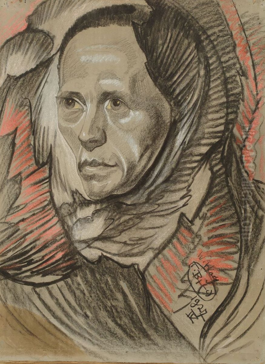 Portret Jozefa Fedorowicza Oil Painting by Stanislaw Ignacy Witkiewicz (Witkacy)