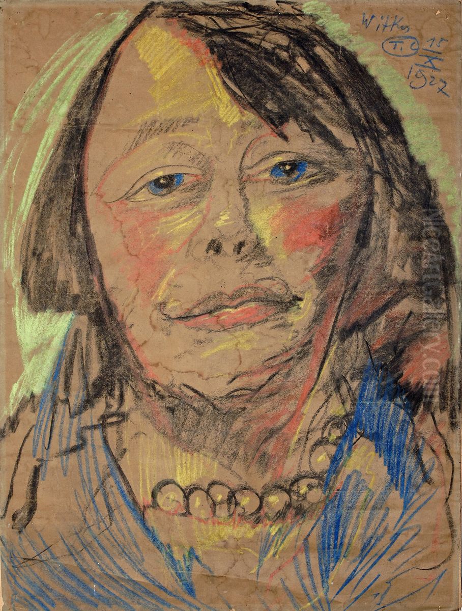 Portrait of Maria Fedorowicz Oil Painting by Stanislaw Ignacy Witkiewicz (Witkacy)