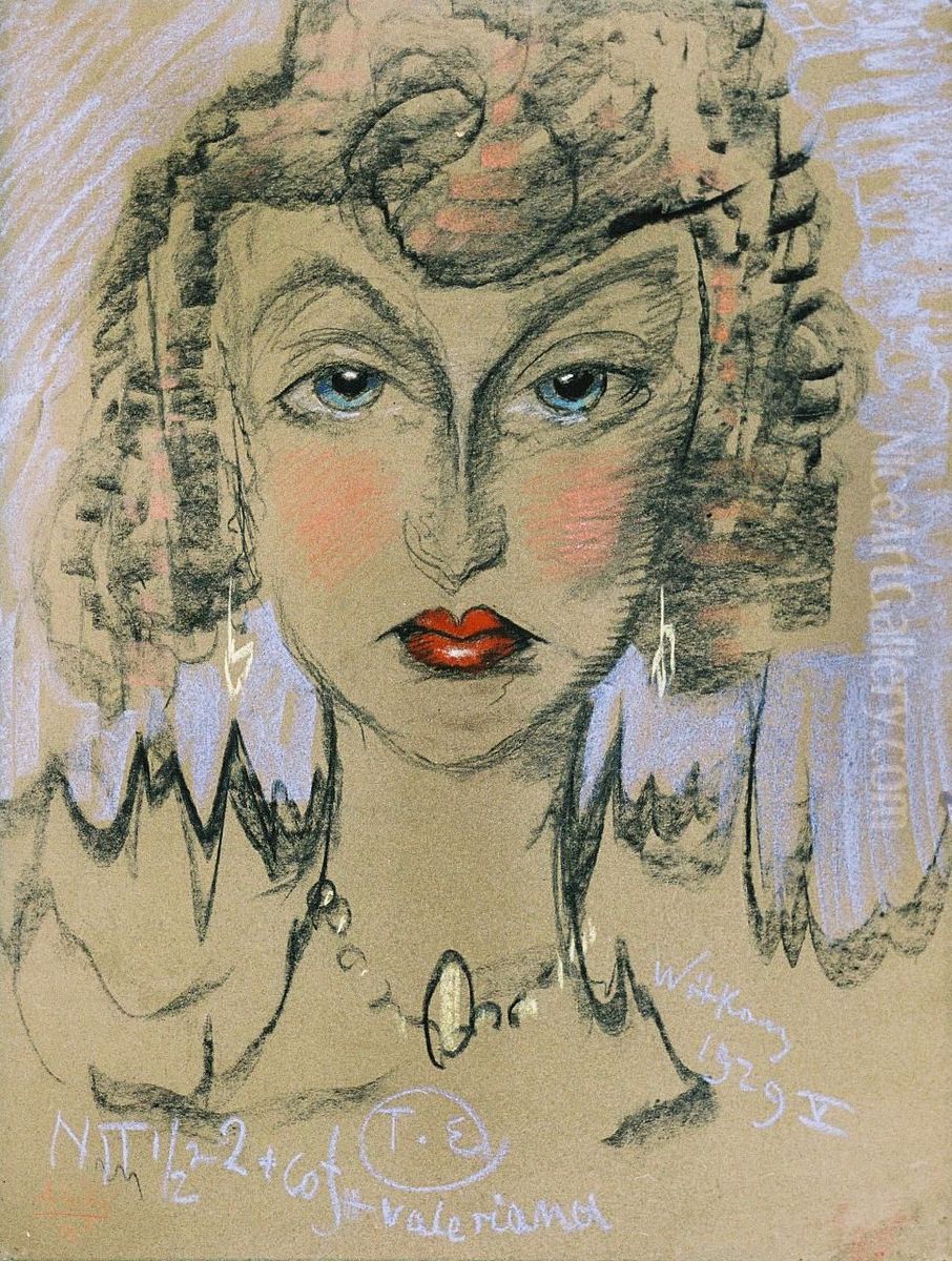 Portret Neny Stachurskiej Oil Painting by Stanislaw Ignacy Witkiewicz (Witkacy)