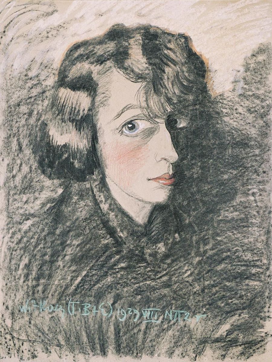 Portrait of Nena Stachurska Oil Painting by Stanislaw Ignacy Witkiewicz (Witkacy)