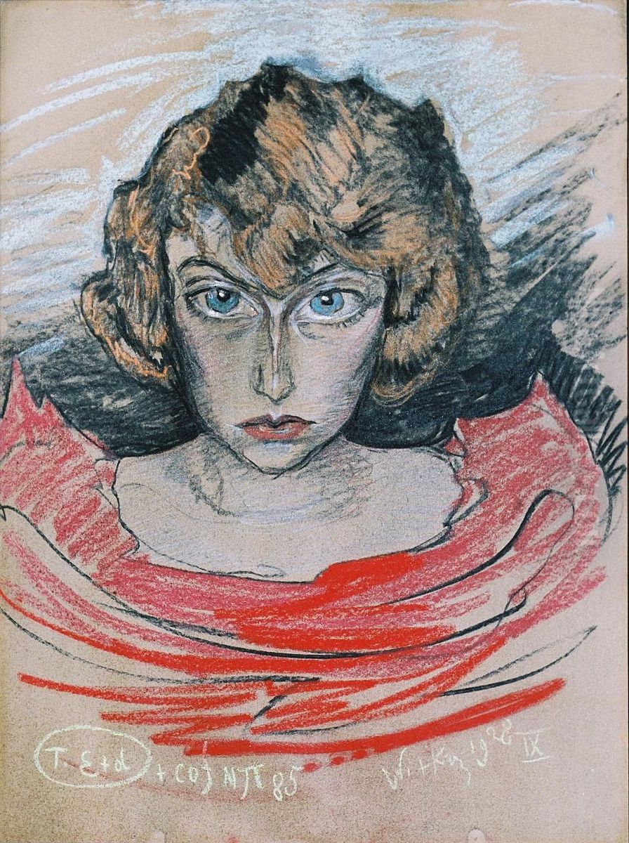 Portret Neny Stachurskiej Oil Painting by Stanislaw Ignacy Witkiewicz (Witkacy)