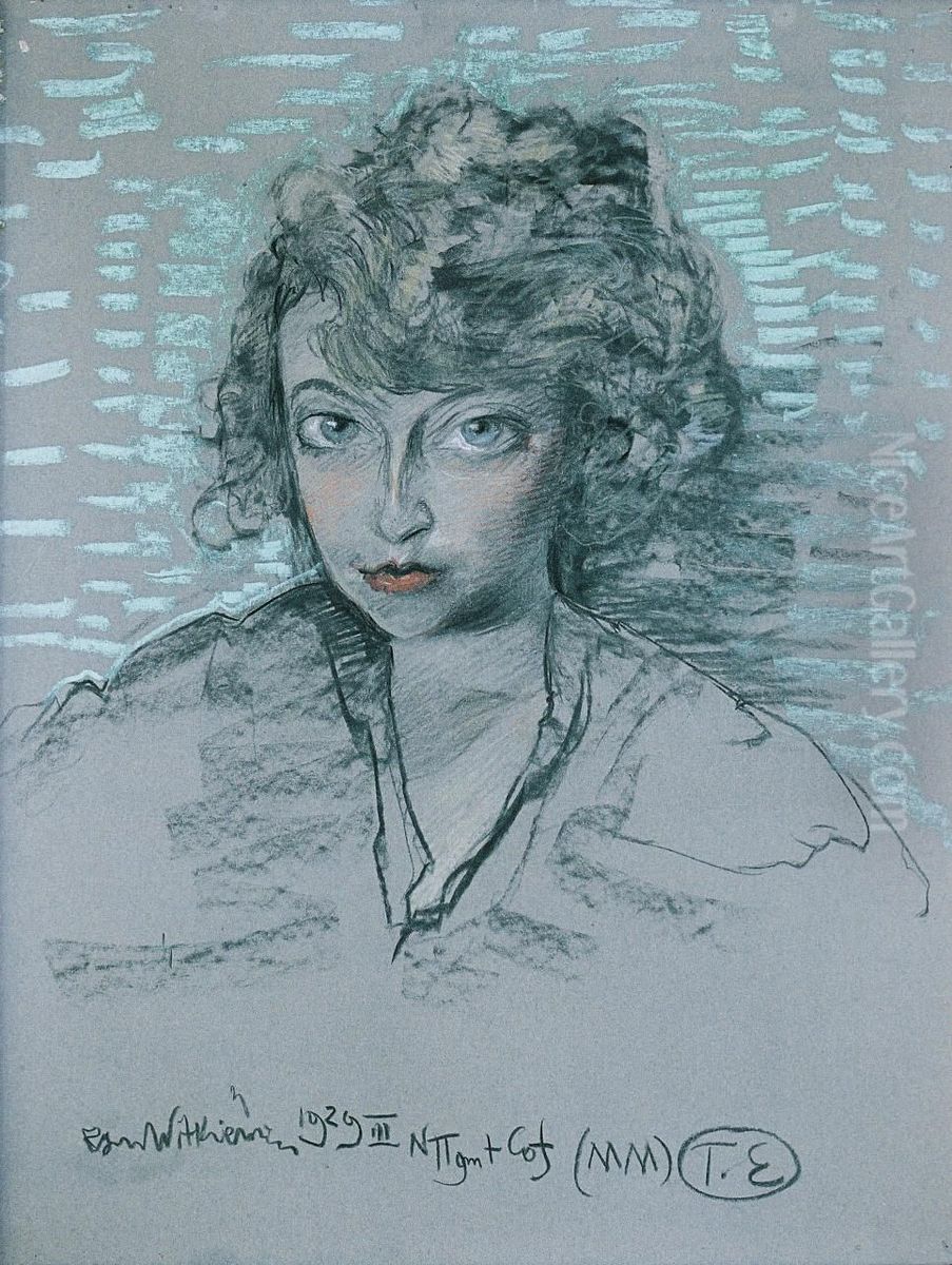 Portret Neny Stachurskiej Oil Painting by Stanislaw Ignacy Witkiewicz (Witkacy)