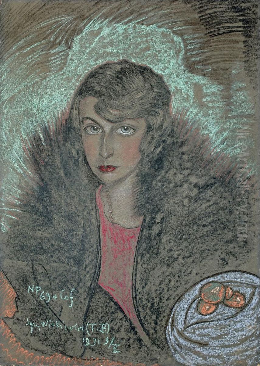 Portrait of Nena Stachurska Oil Painting by Stanislaw Ignacy Witkiewicz (Witkacy)