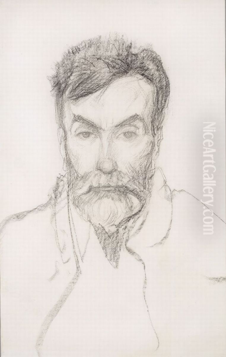 Portret Stanislawa Witkiewicza Oil Painting by Stanislaw Ignacy Witkiewicz (Witkacy)