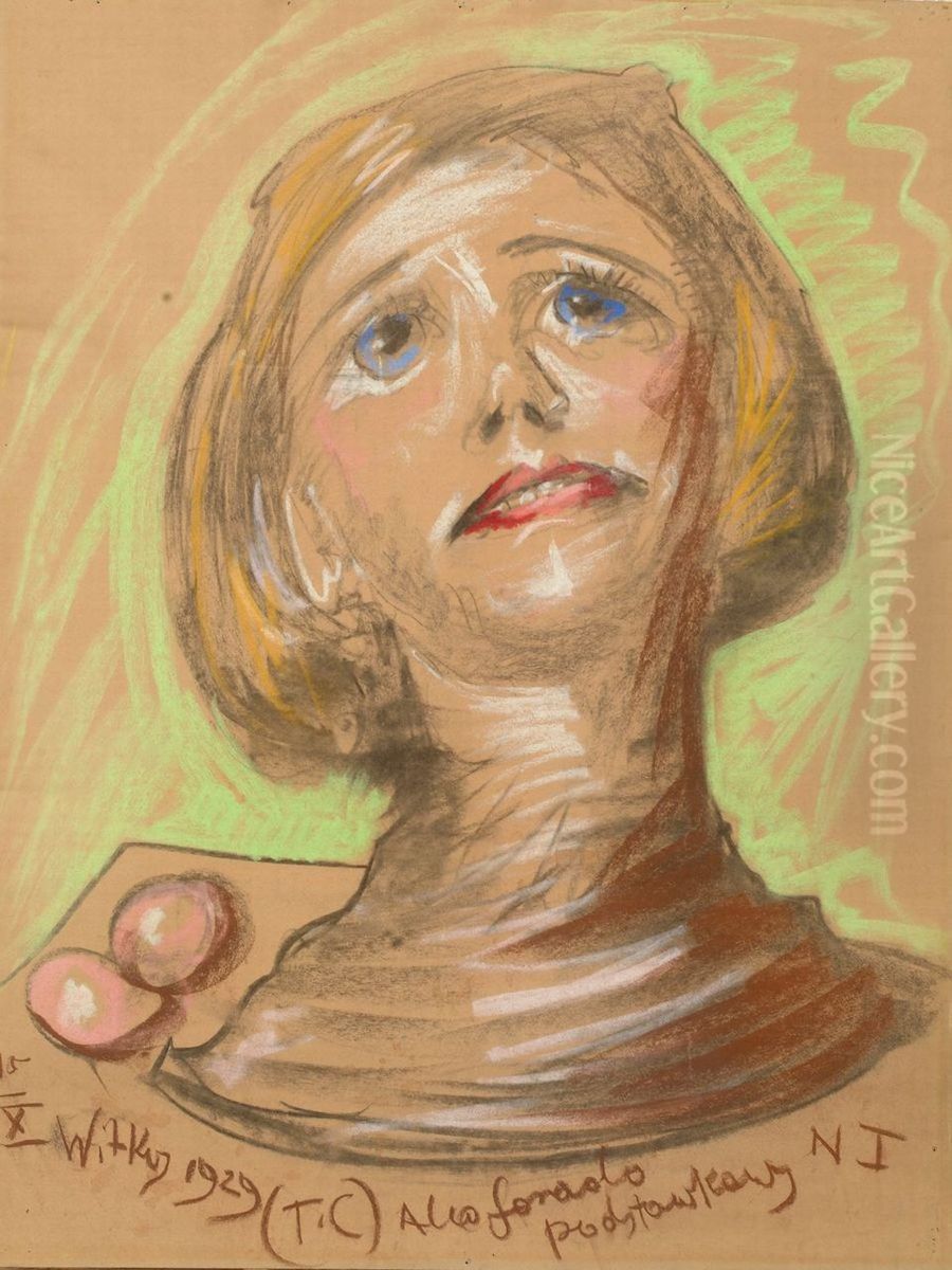 Portrait of Zofia Fedorowicz Oil Painting by Stanislaw Ignacy Witkiewicz (Witkacy)