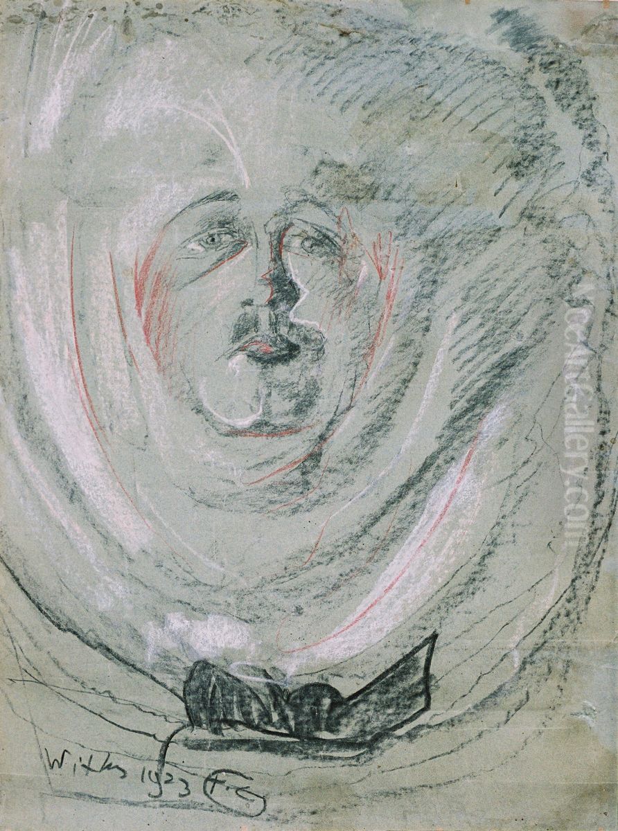 Portrait Oil Painting by Stanislaw Ignacy Witkiewicz (Witkacy)