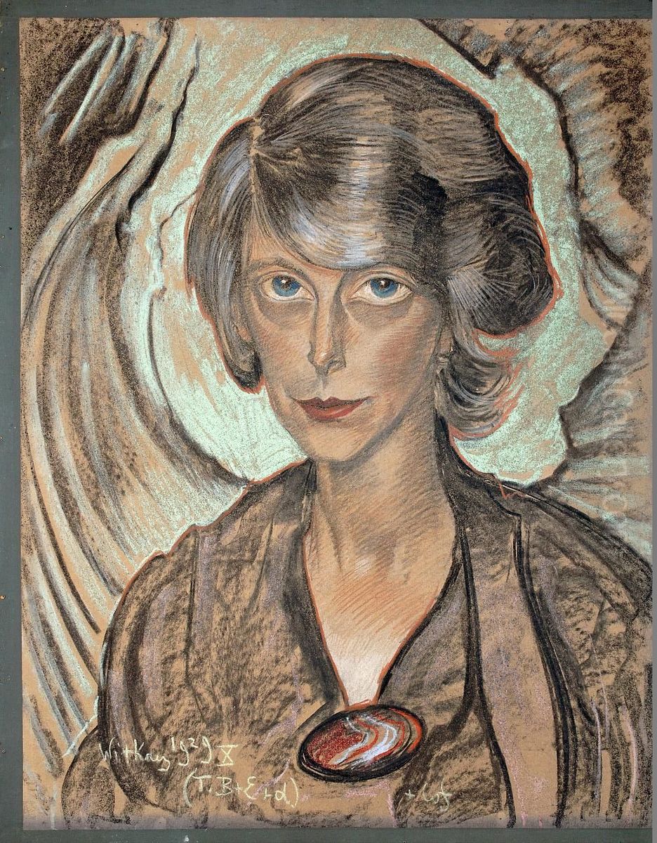 Portrait of Janina Szokalska Oil Painting by Stanislaw Ignacy Witkiewicz (Witkacy)