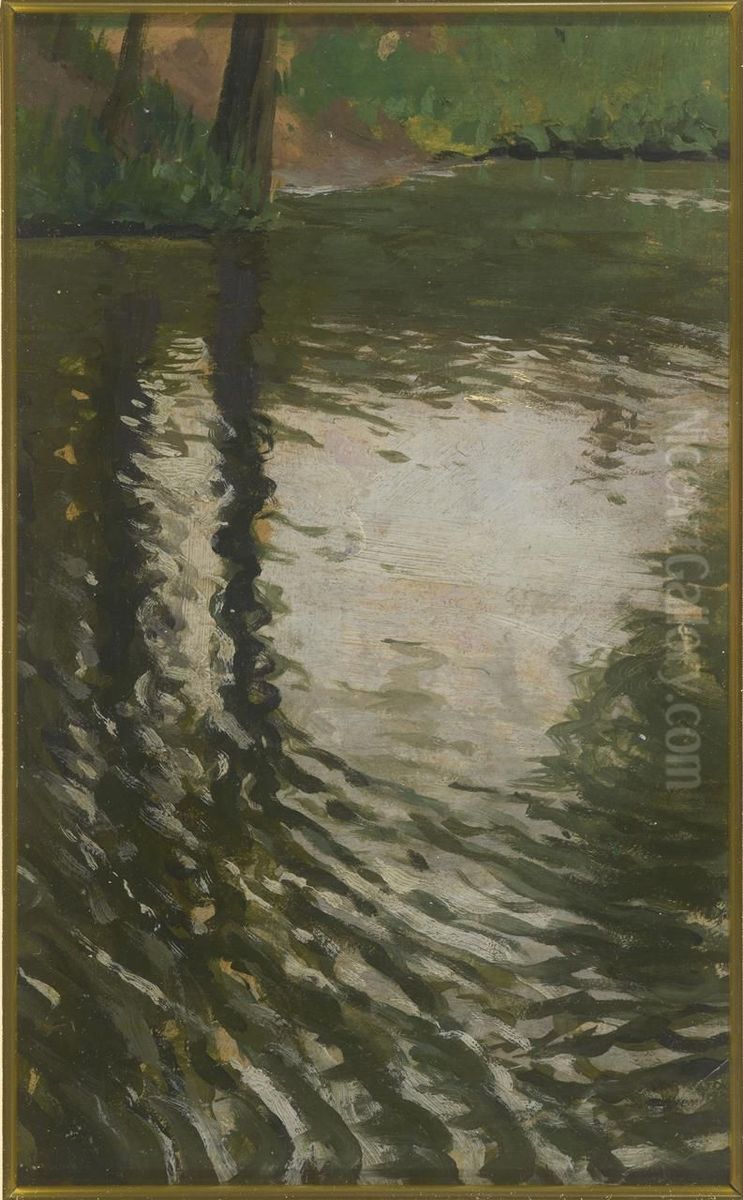 A study of water Oil Painting by Stanislaw Ignacy Witkiewicz (Witkacy)