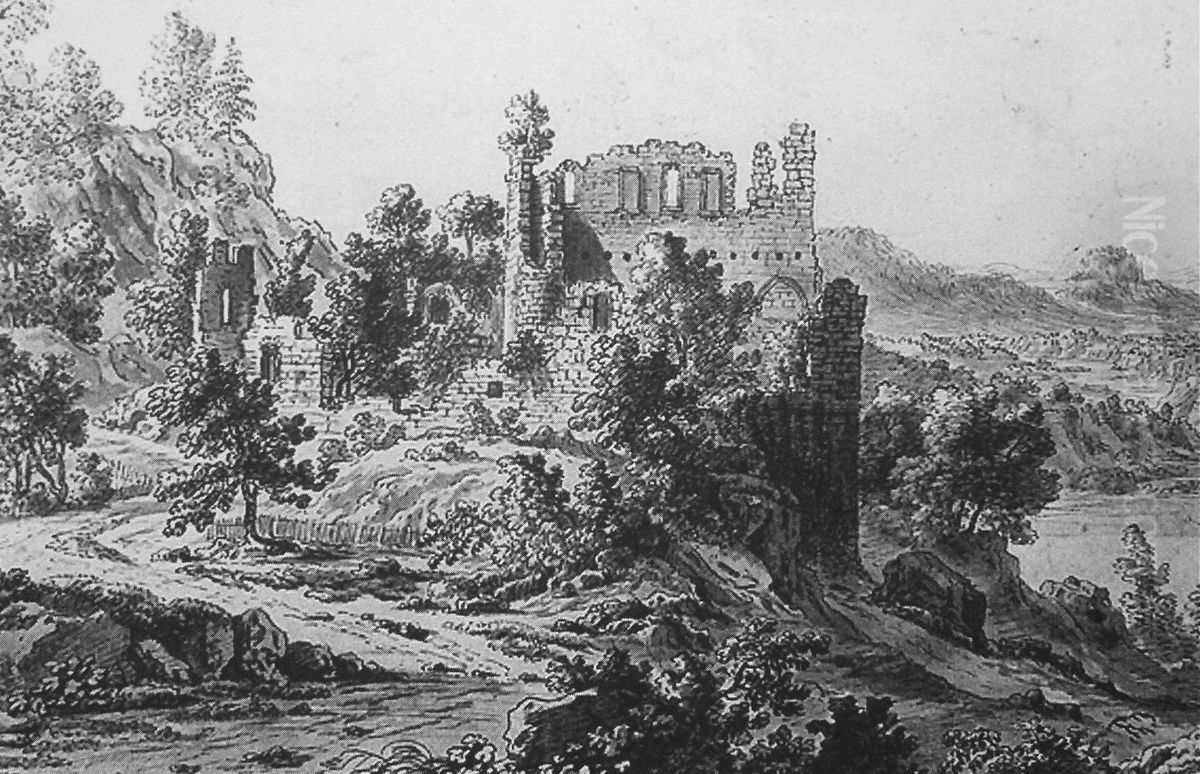 Kirchenruine Beerenberg von SE Oil Painting by Felix Meyer