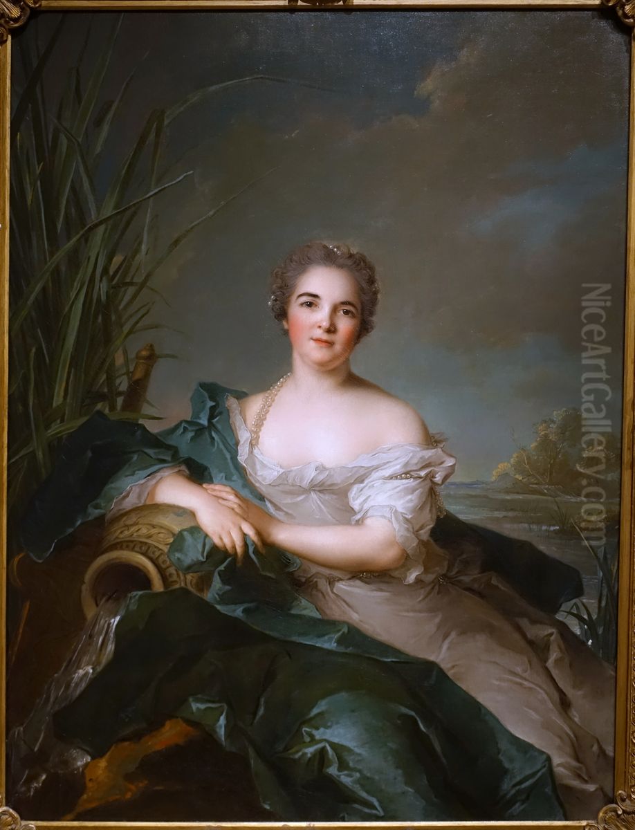 Madame de Flesselles Oil Painting by Jean-Marc Nattier