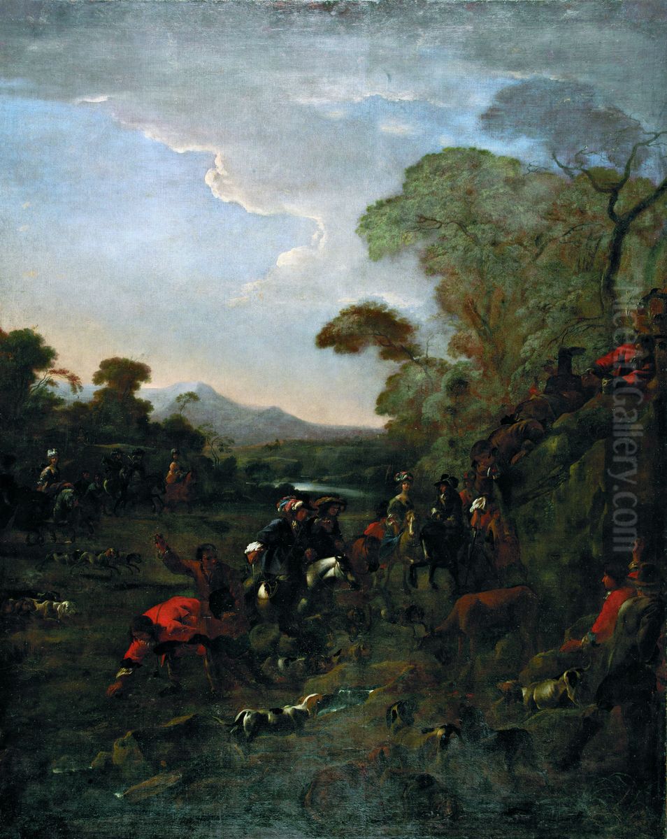 The death of the deer Oil Painting by Jan Miel