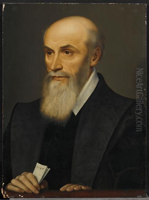 Portrait de Michel de L'Hospital, chancelier de France Oil Painting by Francois Clouet