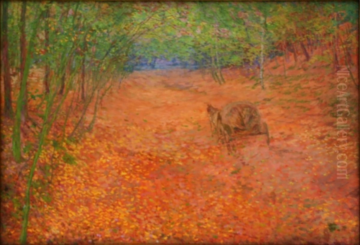 Autumn Oil Painting by Otakar Lebeda