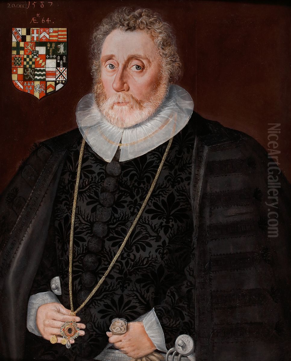 Richard Wingfield (c. 1524-1591) Oil Painting by Robert Peake