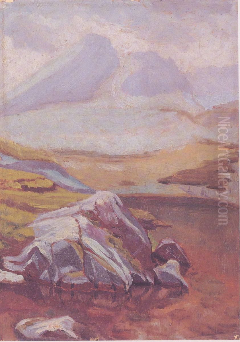 View of Koscielec Oil Painting by Stanislaw Ignacy Witkiewicz (Witkacy)