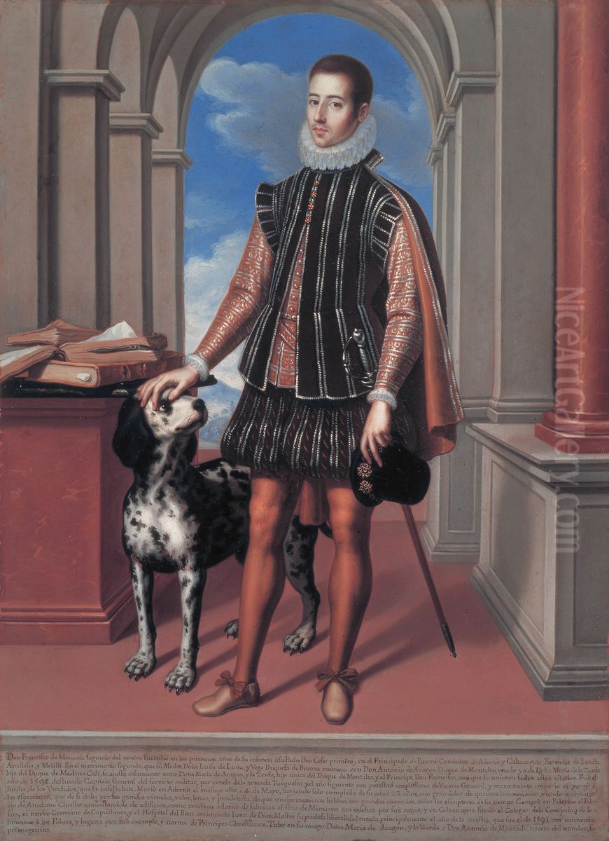 Francesco Moncada II (?-1592) Oil Painting by Luigi Primo
