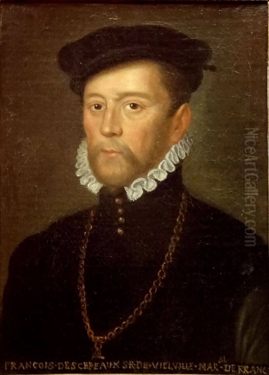 Portrait de Francois de Scepeaux, sieur de Vieilleville Oil Painting by Francois Clouet