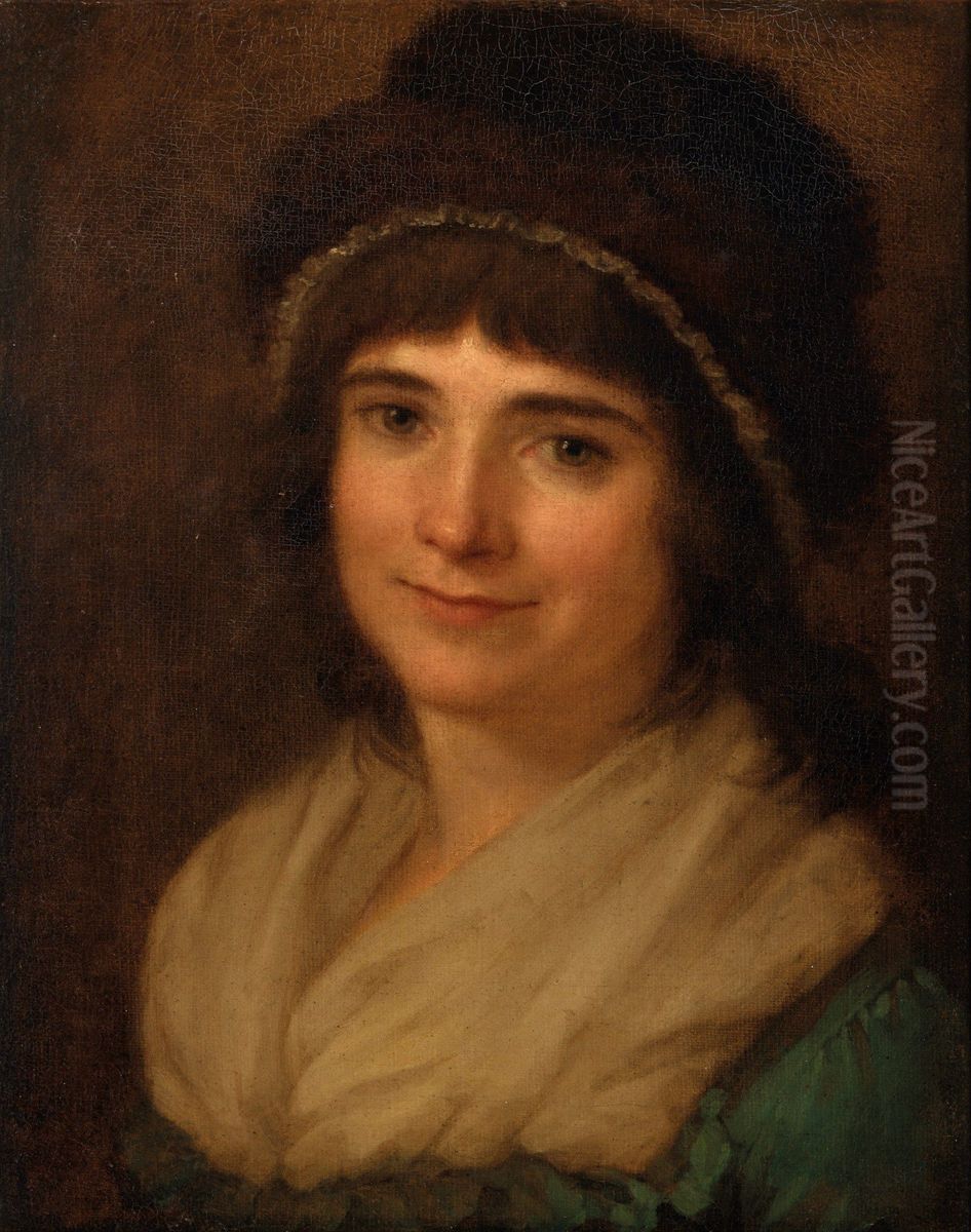 Portrait of Marguerite Duffour, wife of sculptor Nicolas Bornier Oil Painting by Pierre-Paul Prud'hon