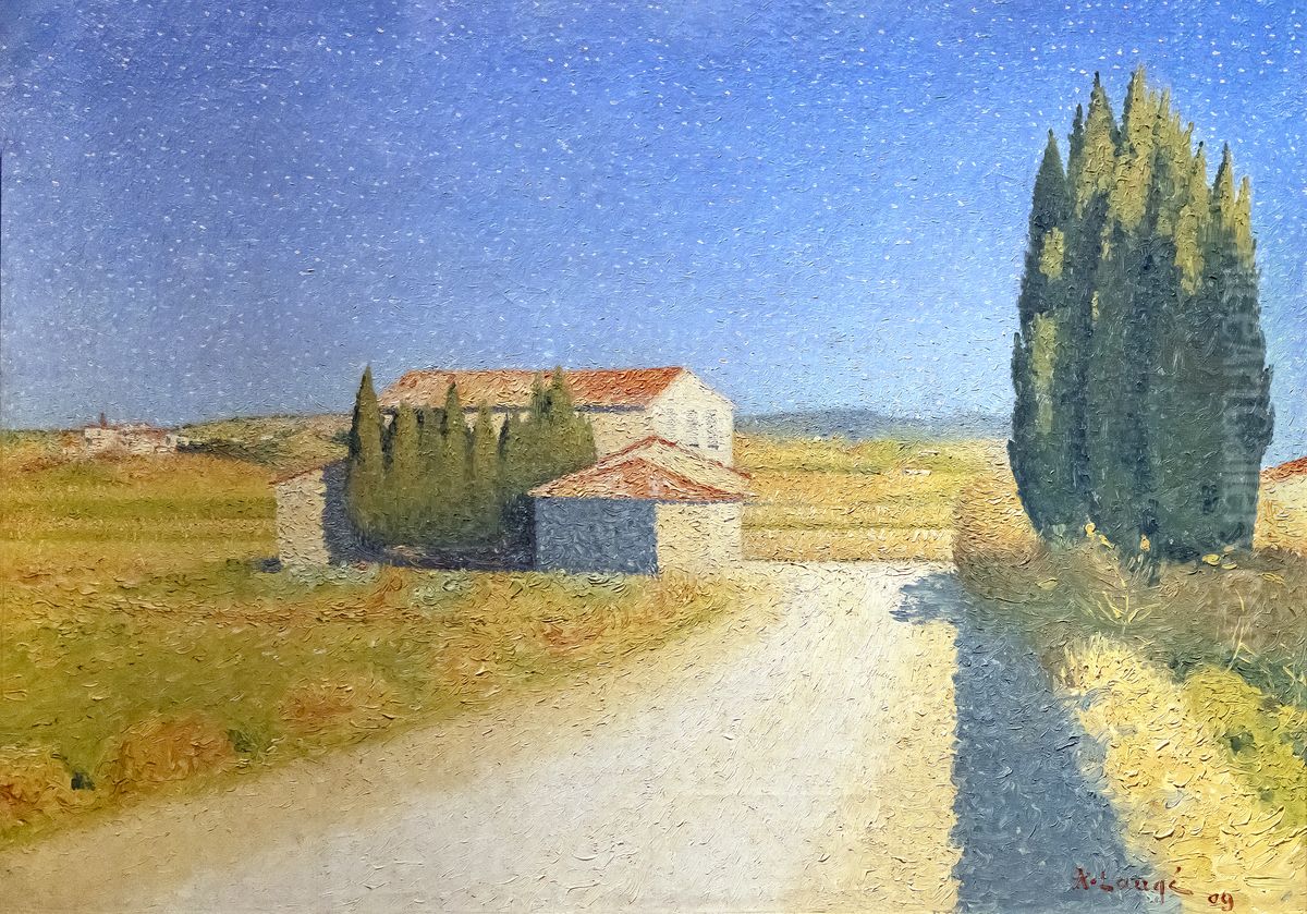 Le relais Oil Painting by Achille Lauge