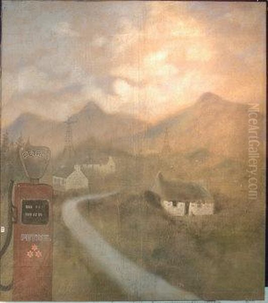 Stage Back Drop Oil Painting by John Byrne