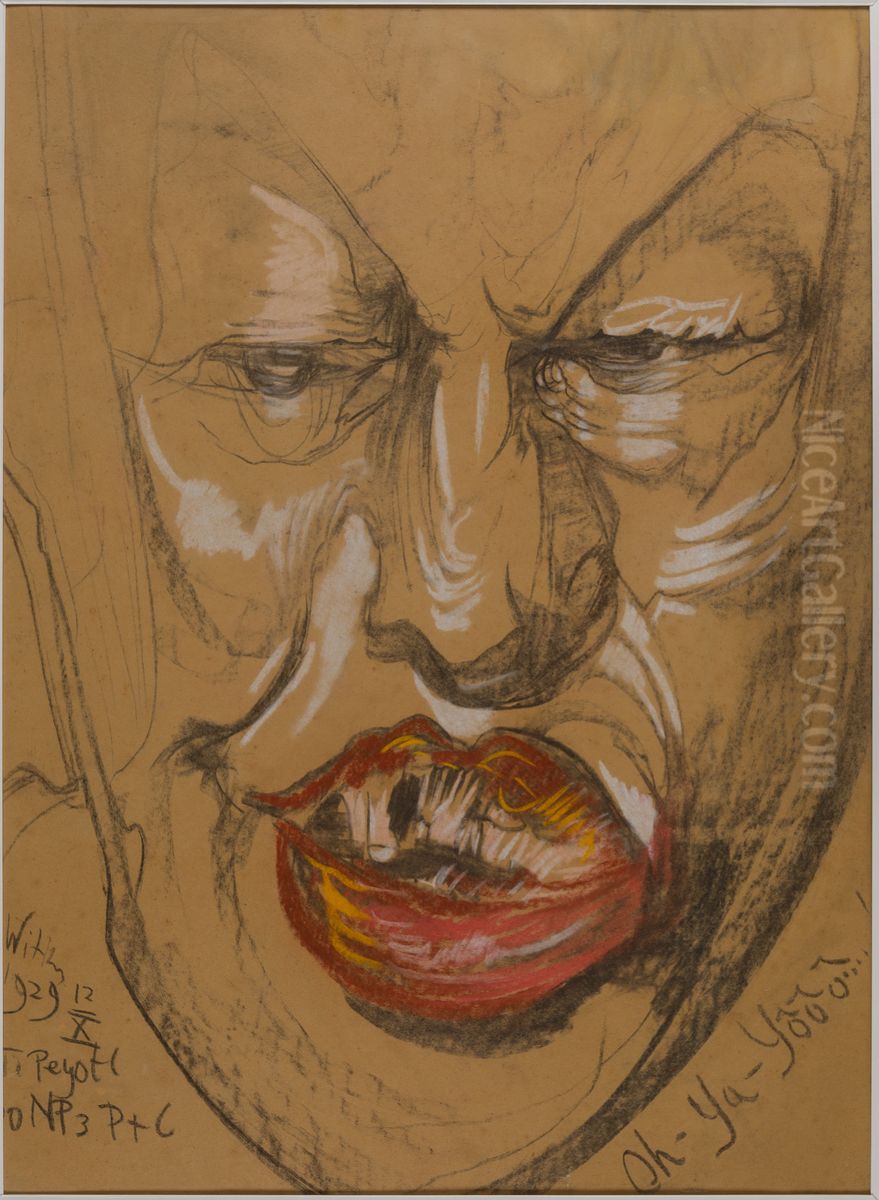 Portrait of Janusz de Beaurain Oil Painting by Stanislaw Ignacy Witkiewicz (Witkacy)