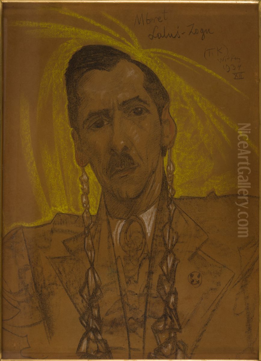 Portrait of Antoni Krahelski Oil Painting by Stanislaw Ignacy Witkiewicz (Witkacy)