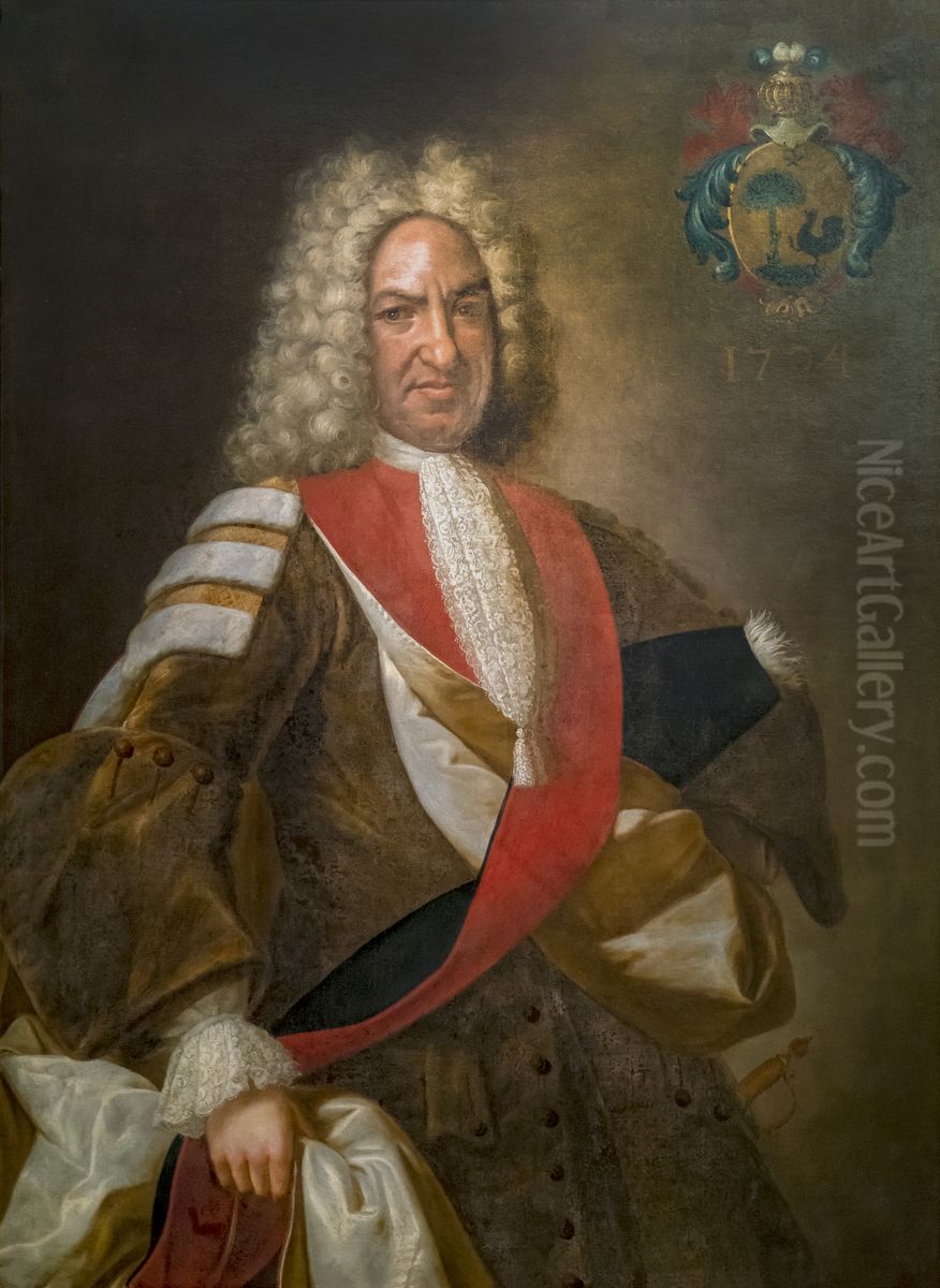 Portrait of Pierre II de Poulhariez Oil Painting by Antoine Rivalz