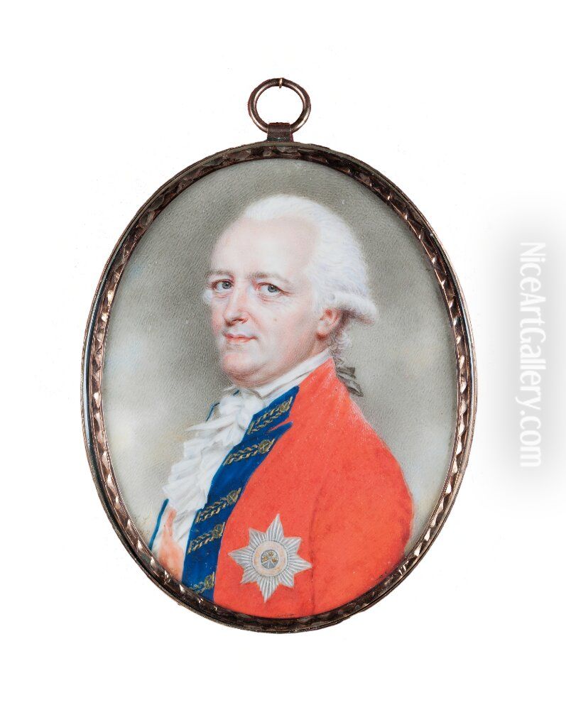 Charles Cornwallis, Marquess, Viceroy of Ireland Oil Painting by John Smart