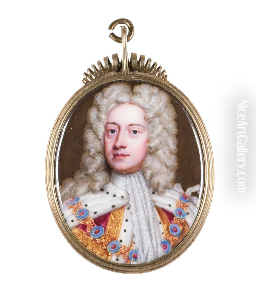 Georg II, kung av England och Skottland Oil Painting by Christian Friedrich Zincke