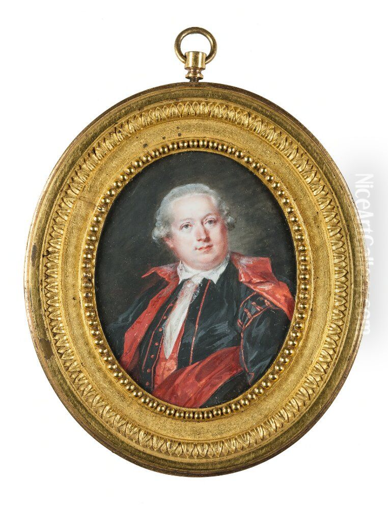Johan Tobias Sergel (1740-1814), skulptor Oil Painting by Peter Adolf Hall