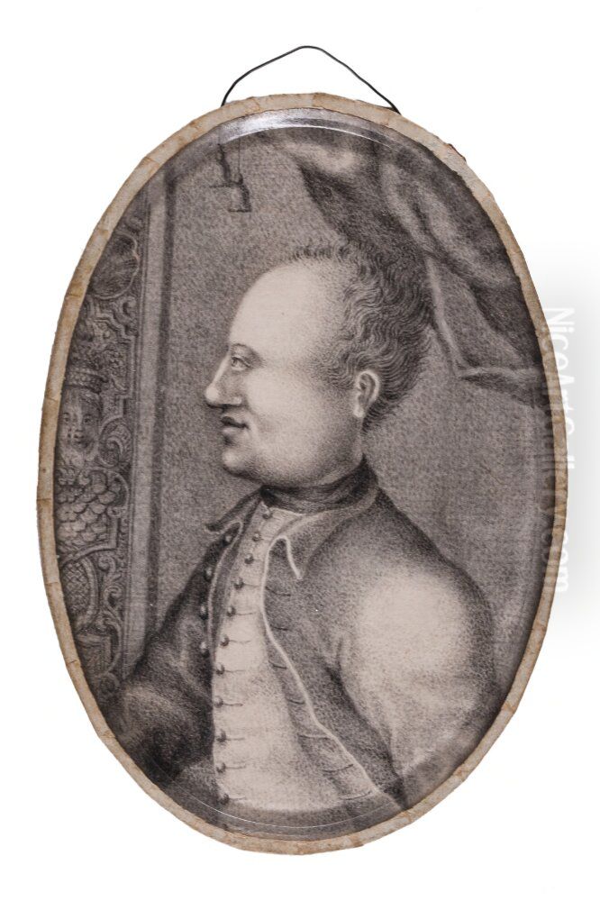 Karl XII Oil Painting by Axel Lowen