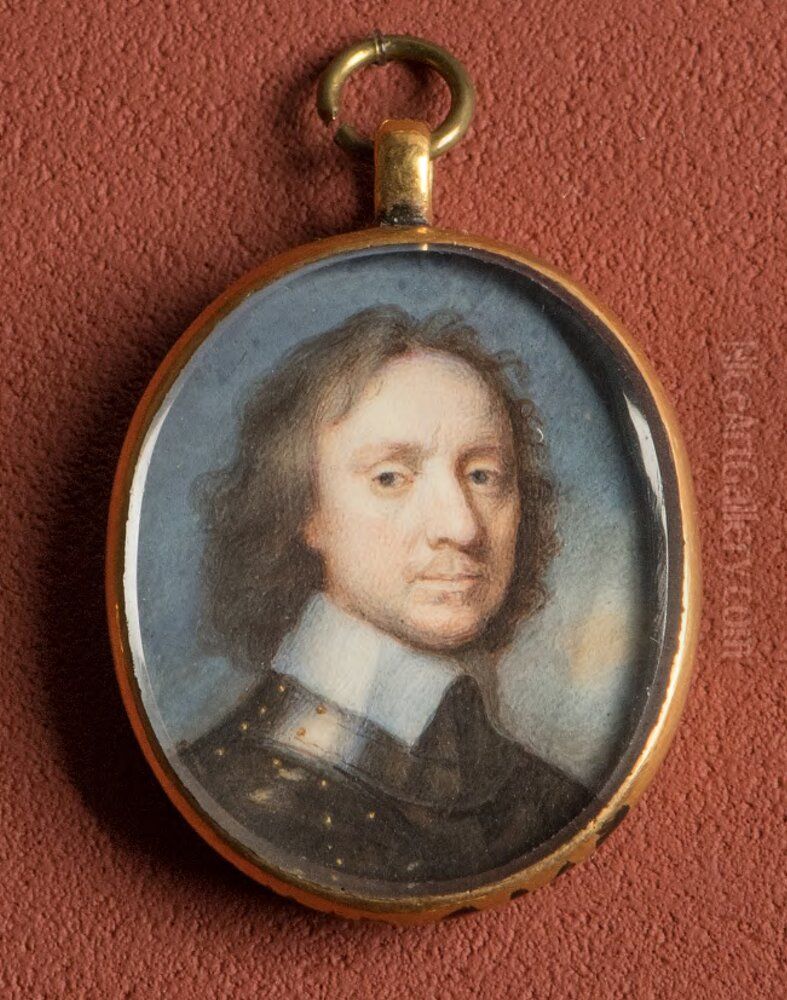 Oliver Cromwell (1599-1658), lordprotektor i England Oil Painting by Alexander Cooper