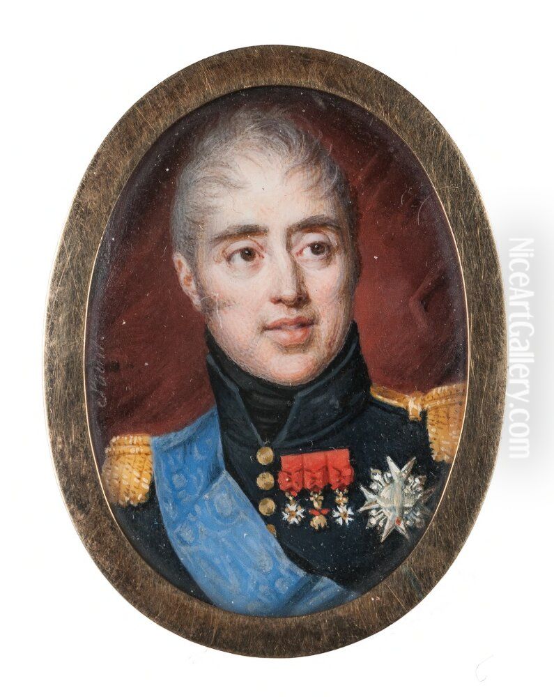 Charles X, King of France and Navarre Oil Painting by Daniel Saint