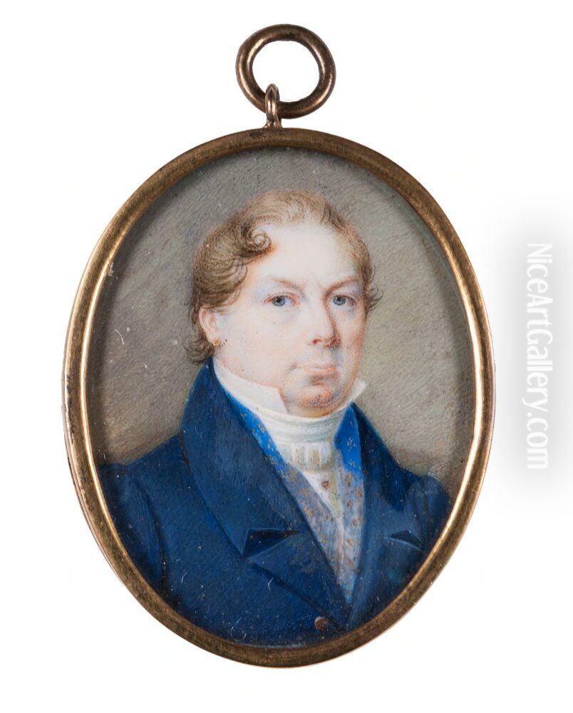 Self-portrait Oil Painting by Jacob Axel Gillberg