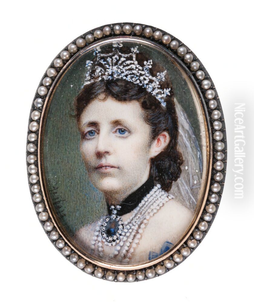 Sophia, Princess of Nassau, Queen of Sweden and Norway Oil Painting by Elise Arnberg