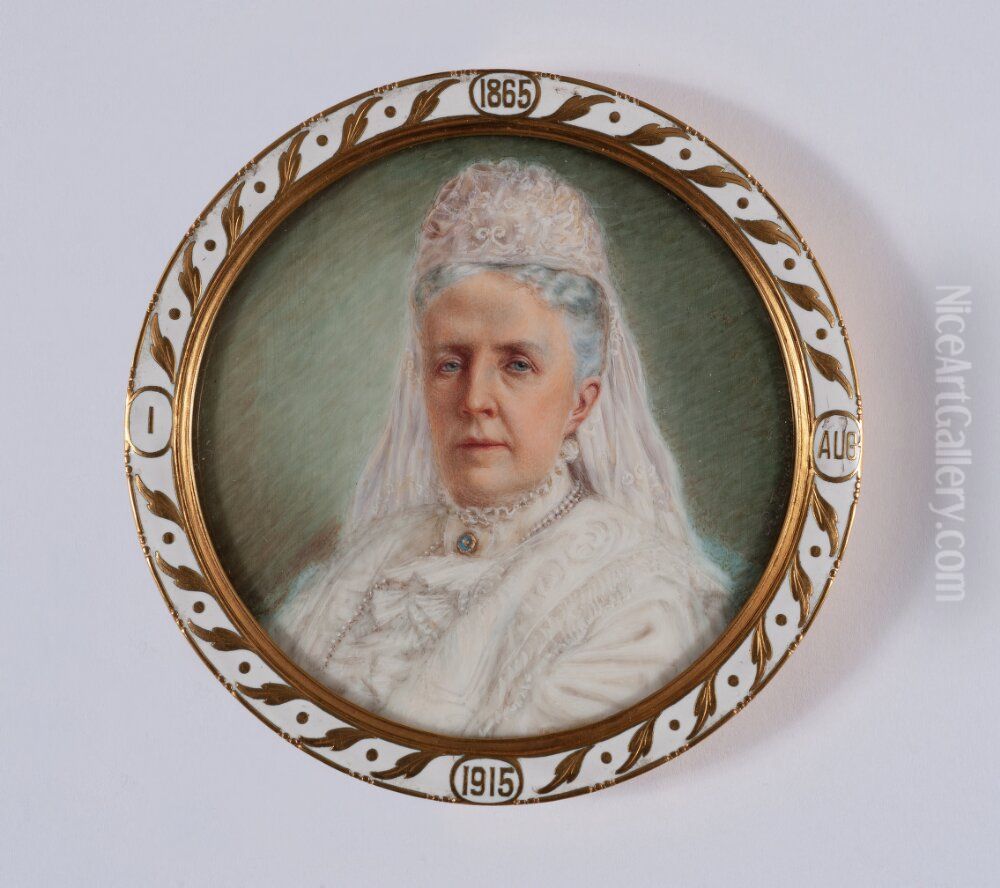 Drottning Sofia (1863-1913) Oil Painting by Rudolf Jernstrom