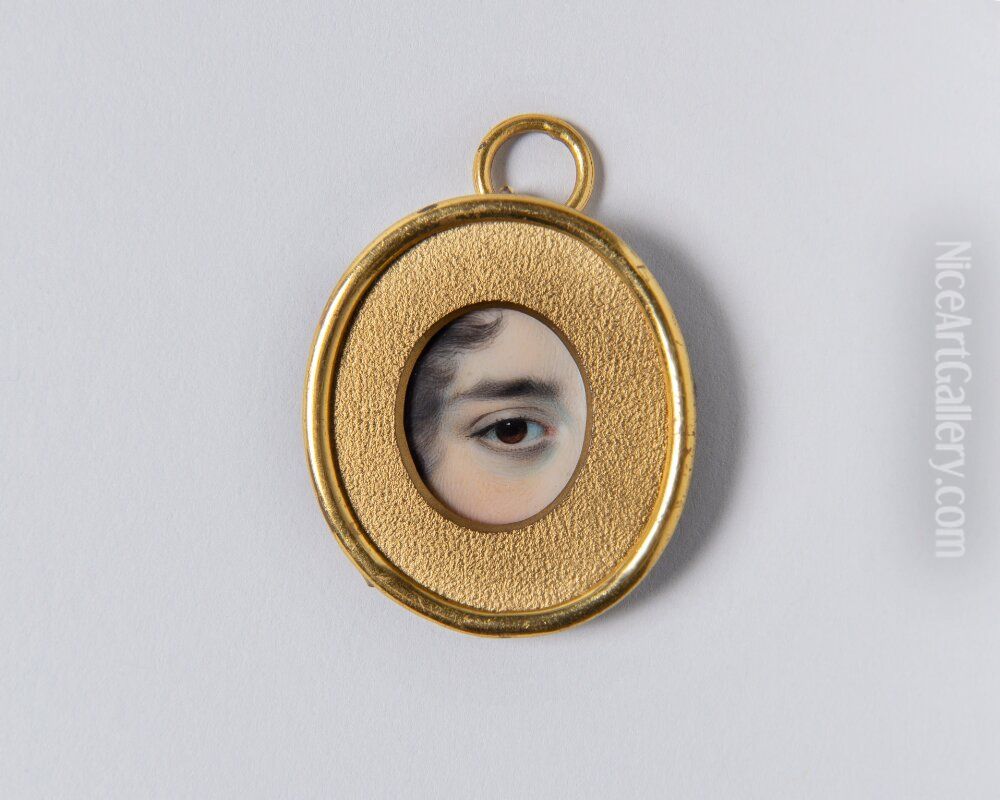 A Lady's Right Eye Oil Painting by George Engleheart