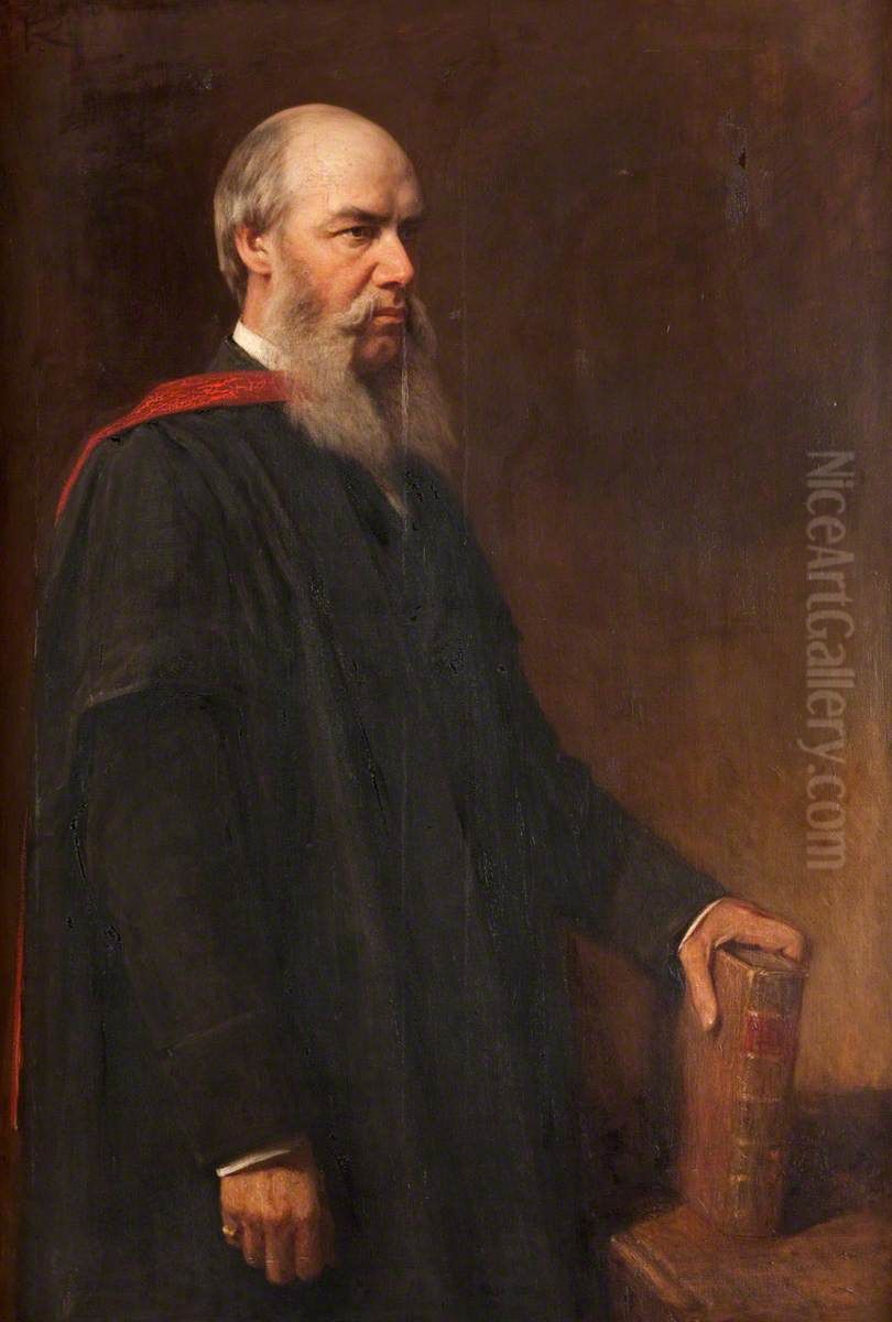 Edward Caird (1835-1908), Professor of Moral Philosophy at the University of Glasgow Oil Painting by George, Sir Reid