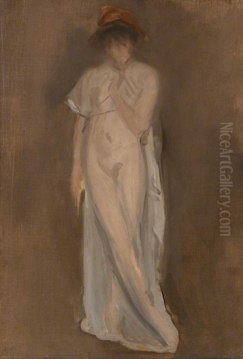 The Little Red Cap Oil Painting by James McNeill Whistler