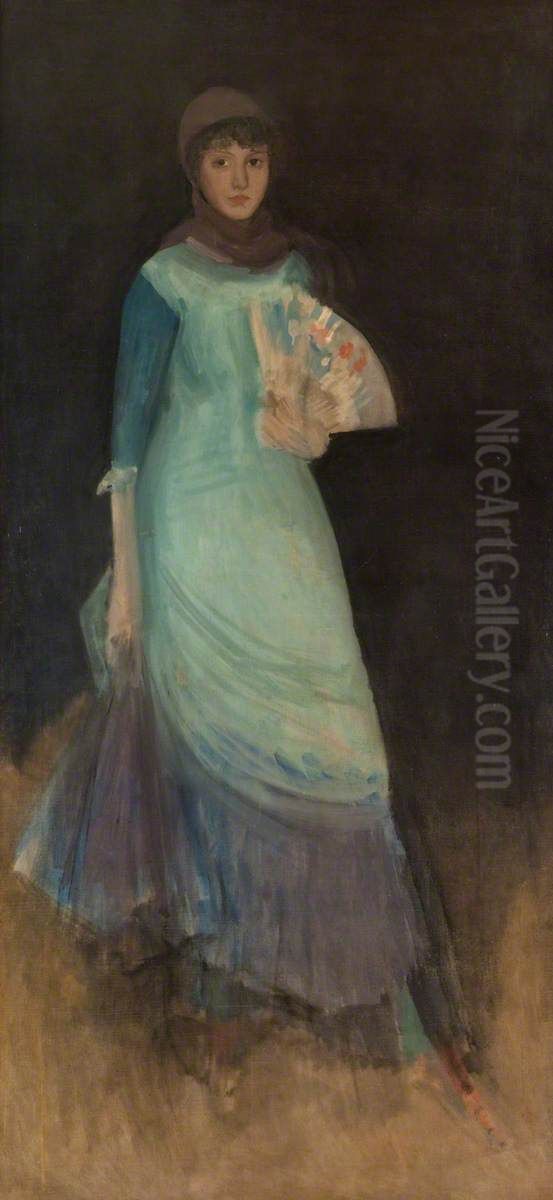 Miss Finch c.1885  (oil) Oil Painting by James McNeill Whistler
