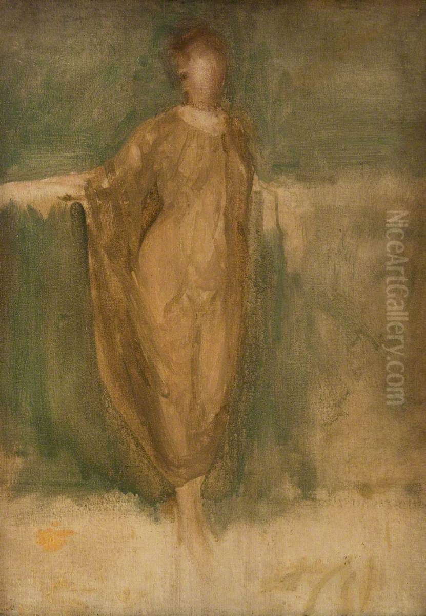 A Draped Study Oil Painting by James McNeill Whistler