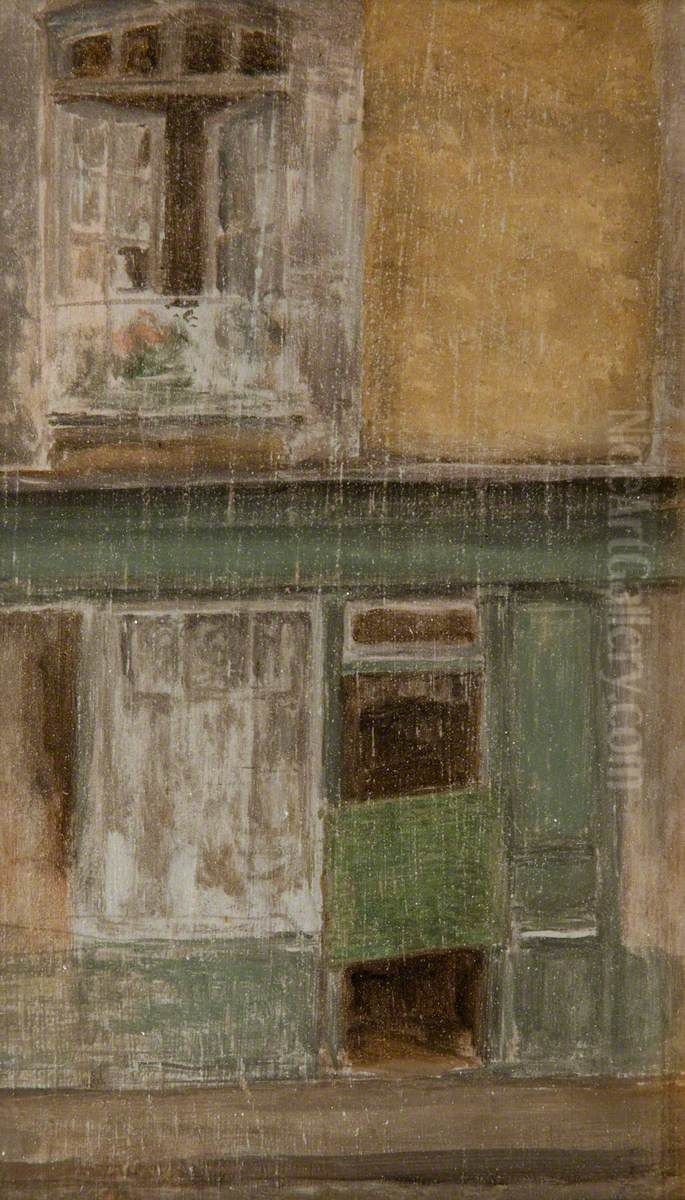 A Shop in Calais Oil Painting by James McNeill Whistler