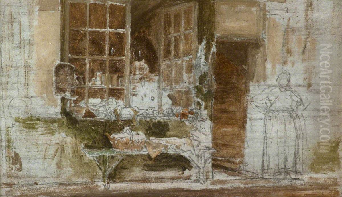 The Greengrocer's Shop, Paris Oil Painting by James McNeill Whistler