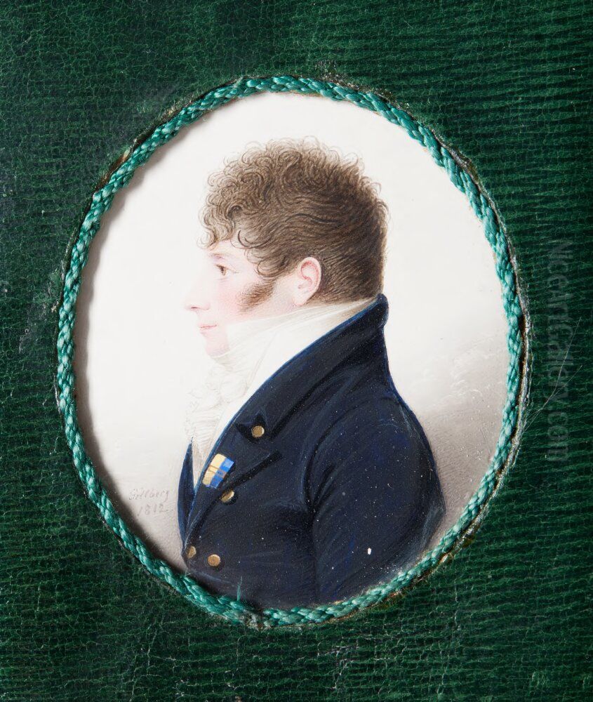 Okand man Oil Painting by Jacob Axel Gillberg